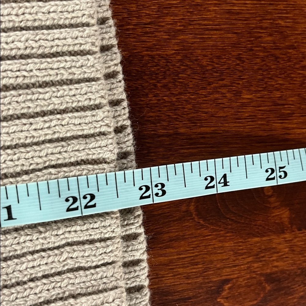 a new day Womens Tneck Knit Sweater 2X Beige Cream Stripe 1/2 Zip Soft NWT - Picture 14 of 15